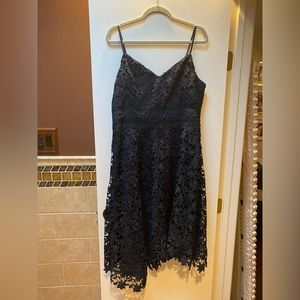 Eliza J Navy Lace Dress
